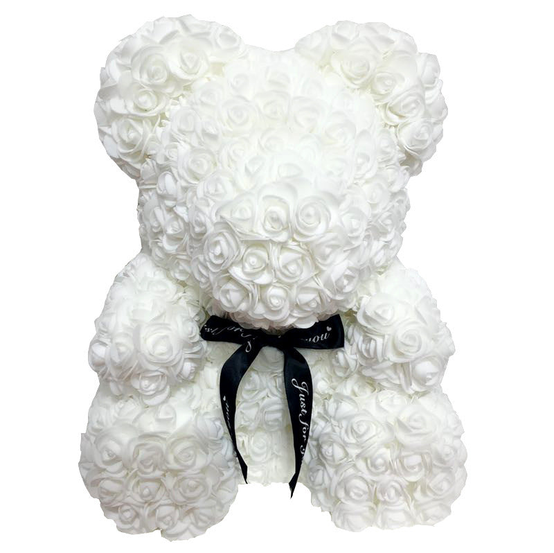 Creative Artificial Flowers Embrace Bear